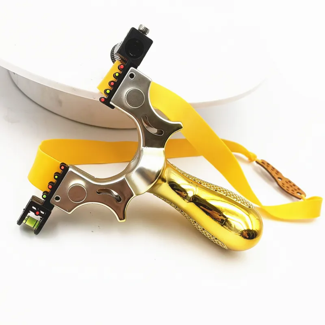 Golden Hard Plastic Laser Slingshot