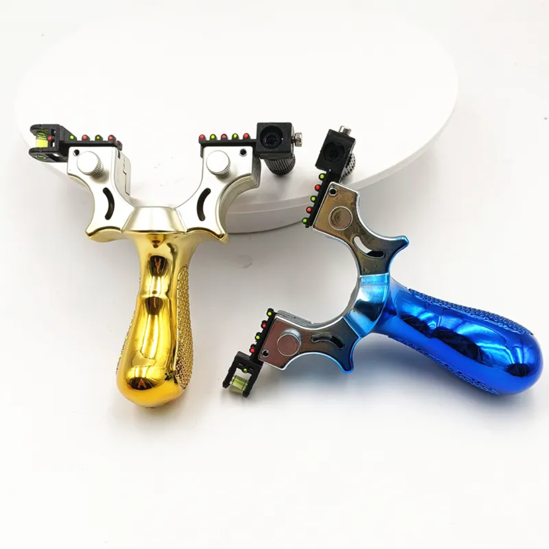 Golden Hard Plastic Laser Slingshot - Image 3