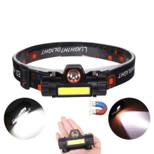 Camping Portable Megnetic Cob LED Lithium Ion Rechargeable HeadLamp