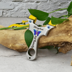Butterfly Slingshot + 1 Band + 2 Extra Nuts + 1 L Key