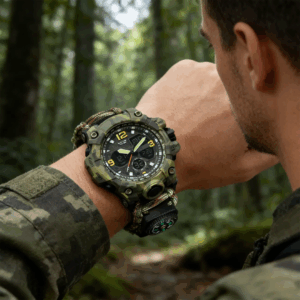Men's Outdoor Sports Watches Multifunctional Sports Compass Waterproof Watch
