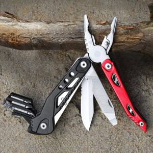 Stainless Steel Long Nose Folding Lock Multi-Purpose Pliers Soft Grip Handle