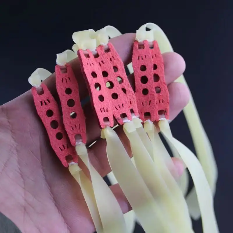 10 Sets 1mm Natural Latex Flate Band For Tactical Slingshots