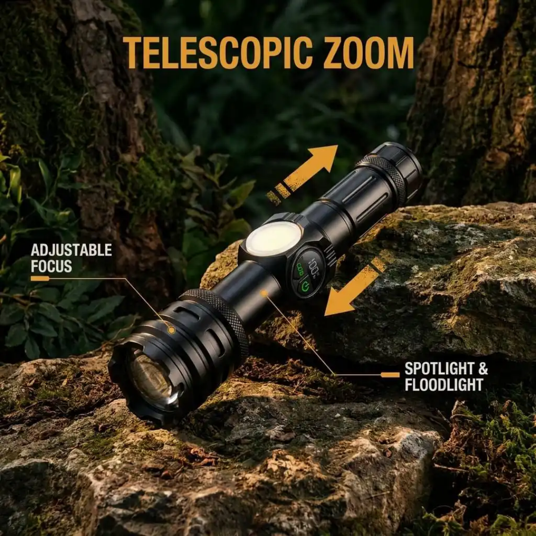 Yemao YM-G280 USB Rechargeable LED Flashlight, - Image 5