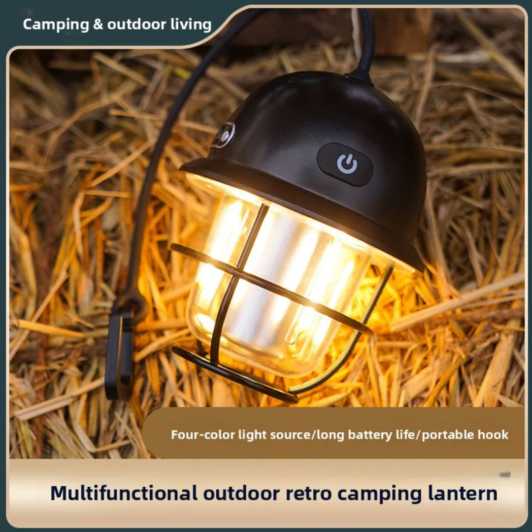 Vintage Portable LED Camping Lantern - Image 6