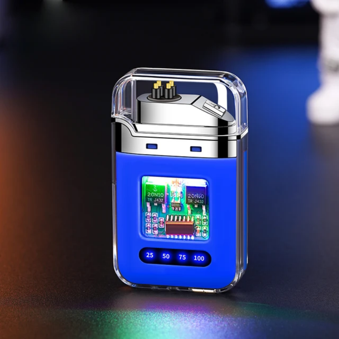 Transparent-body, USB-rechargeable electric dual-arc plasma lighter with a digital battery display - Image 14