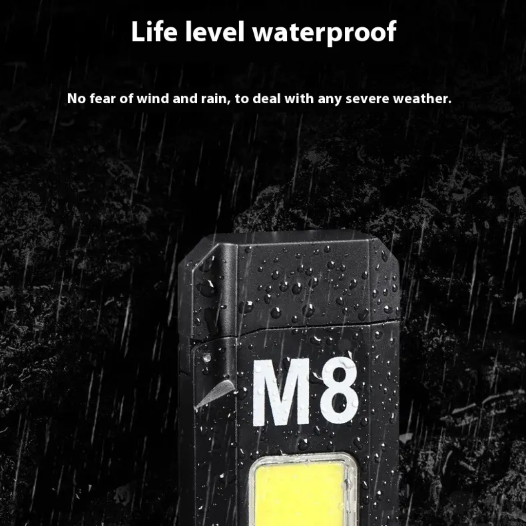 M8 Multifunctional COB LED Flashlight with an Electronic Lighter - Image 7