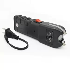 Self-Defense Stun Gun paired with its dedicated charging cable