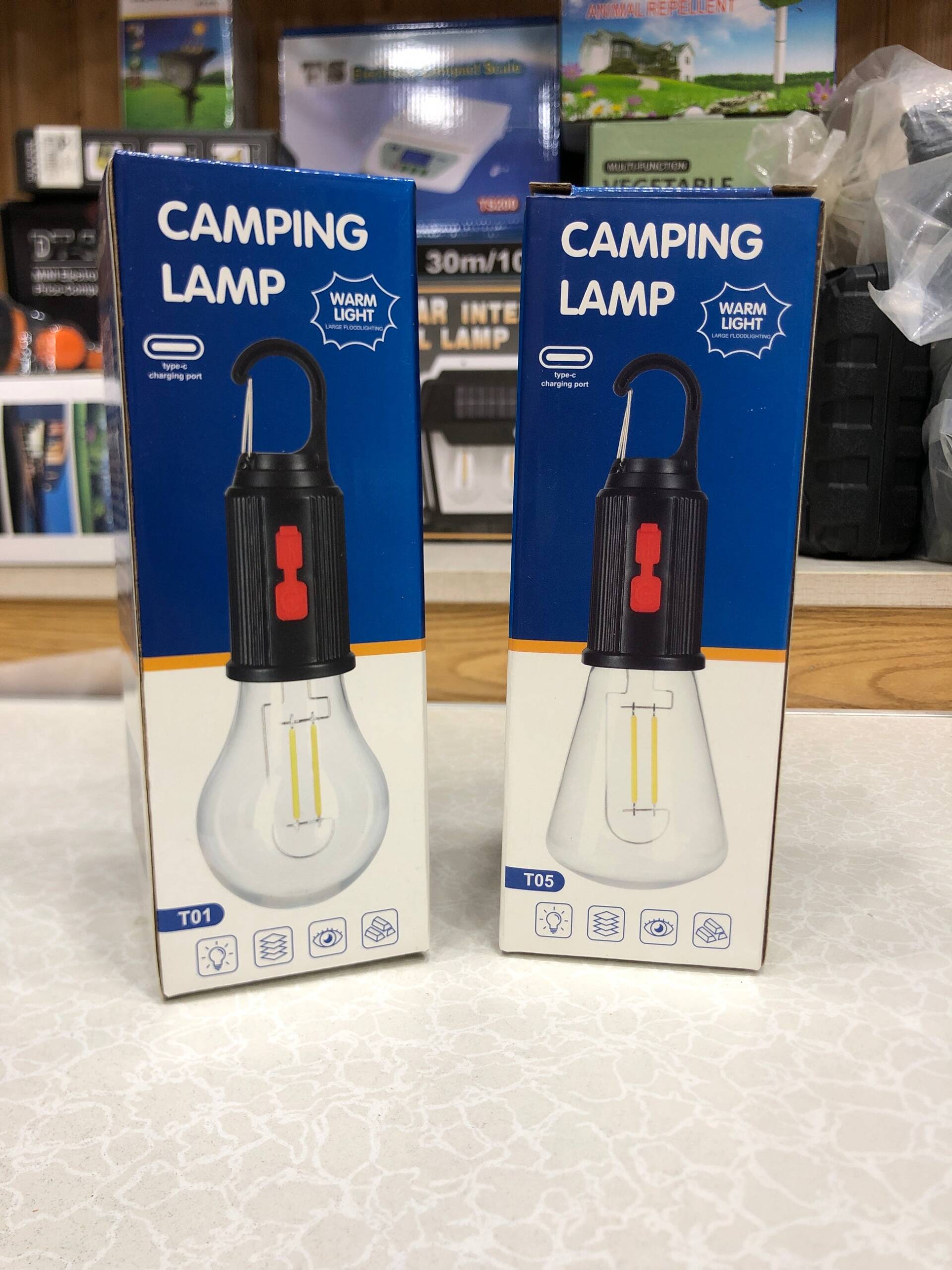 Portable T01 Warm Light Camping Lamp