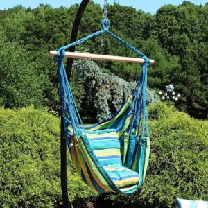 Outdoor Hanging Hammock Chair Swing with Cushions