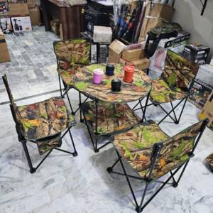 Camouflage Tactical Tabel Set Chairs Set For Camping